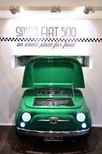 Mit dem „SMEG 500" setzt Fiat seine Tradition fort, mit Designobjekten auch außerhalb des Automobilsektors für Aufsehen zu sorgen. Foto: Fiat