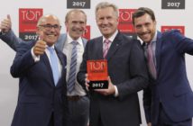 K&P Consulting ist Top-Consultant Top-Consultant-Mentor und Bundespräsident a. D. Christian Wulff gratulierte den Geschäftsführenden Gesellschaftern Günter und Simon Kuhn sowie Geschäftsführer Ekkehart Lehmann von K&P. Foto: K&P