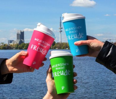 Wiedersehen macht Freude Neue To-go-Becher bei Tchibo