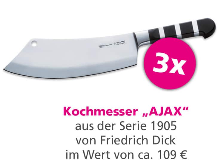 Gewinnspiel AJAX 1905 Kochmesser