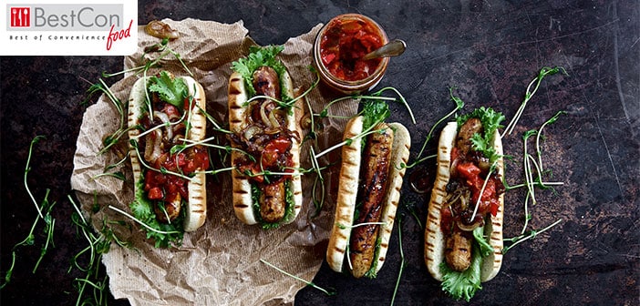 Quorn-Bratwurst