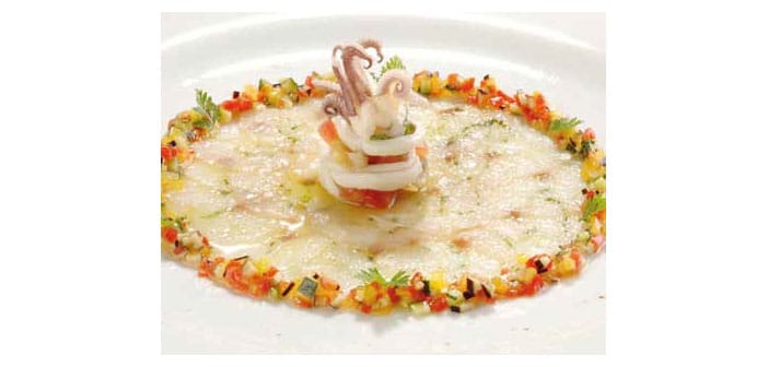 Carpaccio vom Loup de Mer
