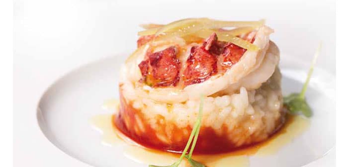 Hummer-Risotto mit Tomatenmarmelade